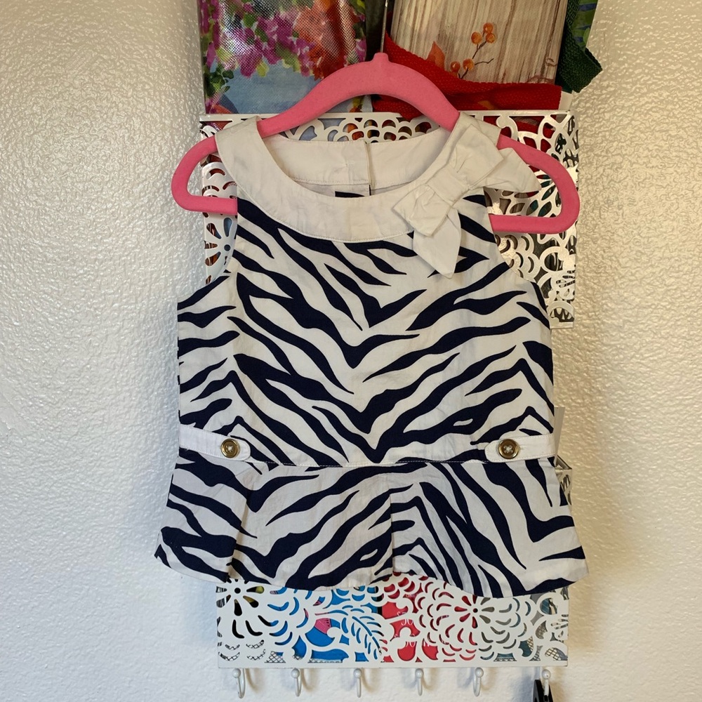 Toddler girls animal print top